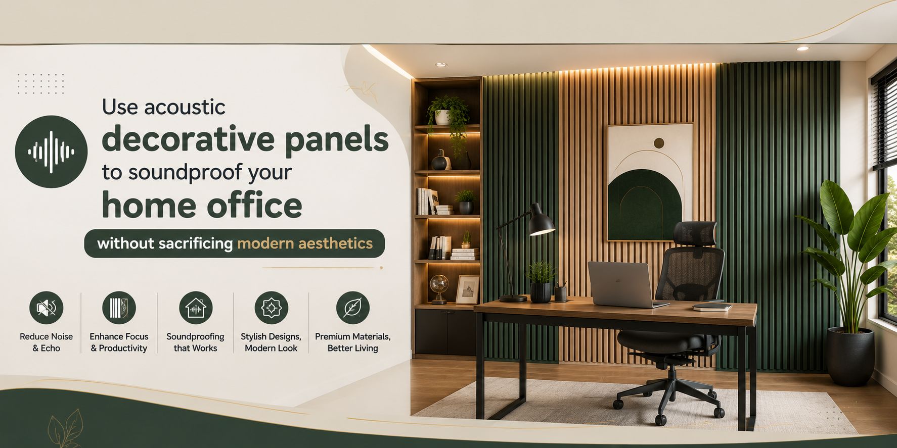 A Better-Looking Home Office: Acoustic Panels That Actually Help
