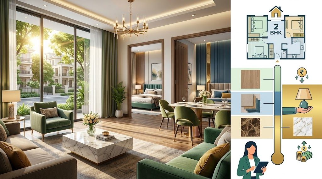 2 BHK Interior Design Cost in Borivali West, Mumbai