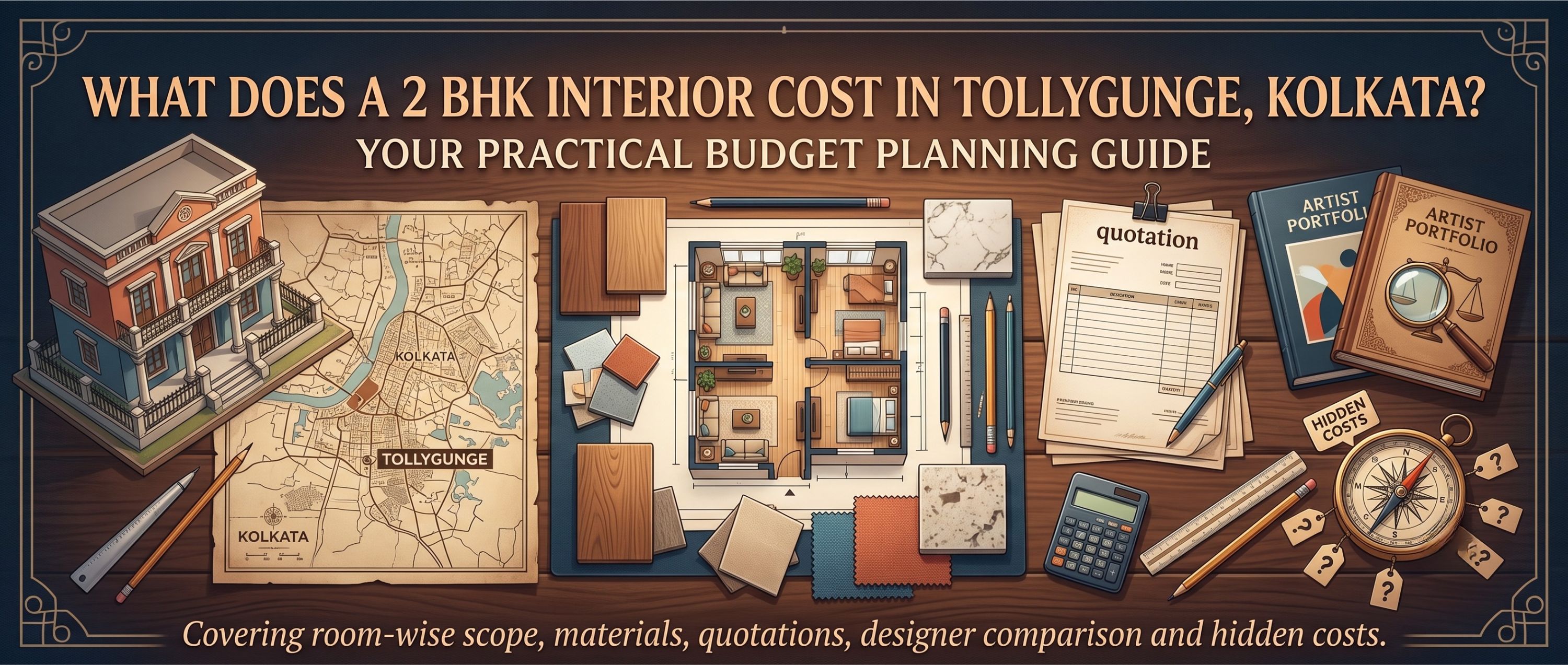 What Does a 2 BHK Interior Cost in Tollygunge, Kolkata?