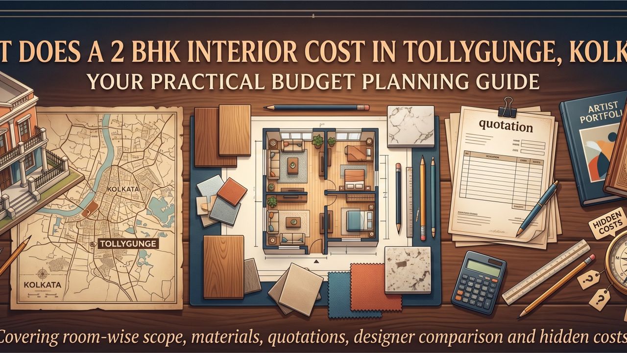 What Does a 2 BHK Interior Cost in Tollygunge, Kolkata?