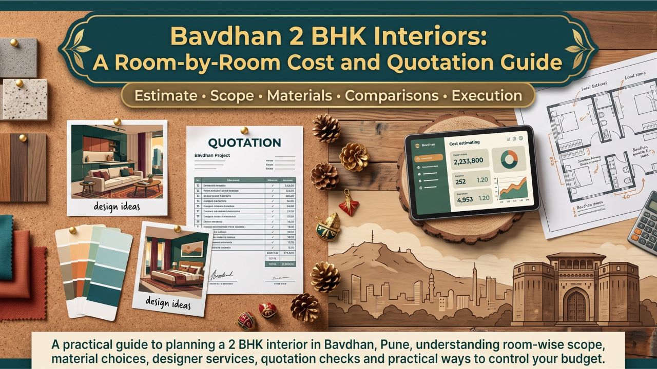 Bavdhan 2 BHK Interiors: A Room-by-Room Cost and Quotation Guide