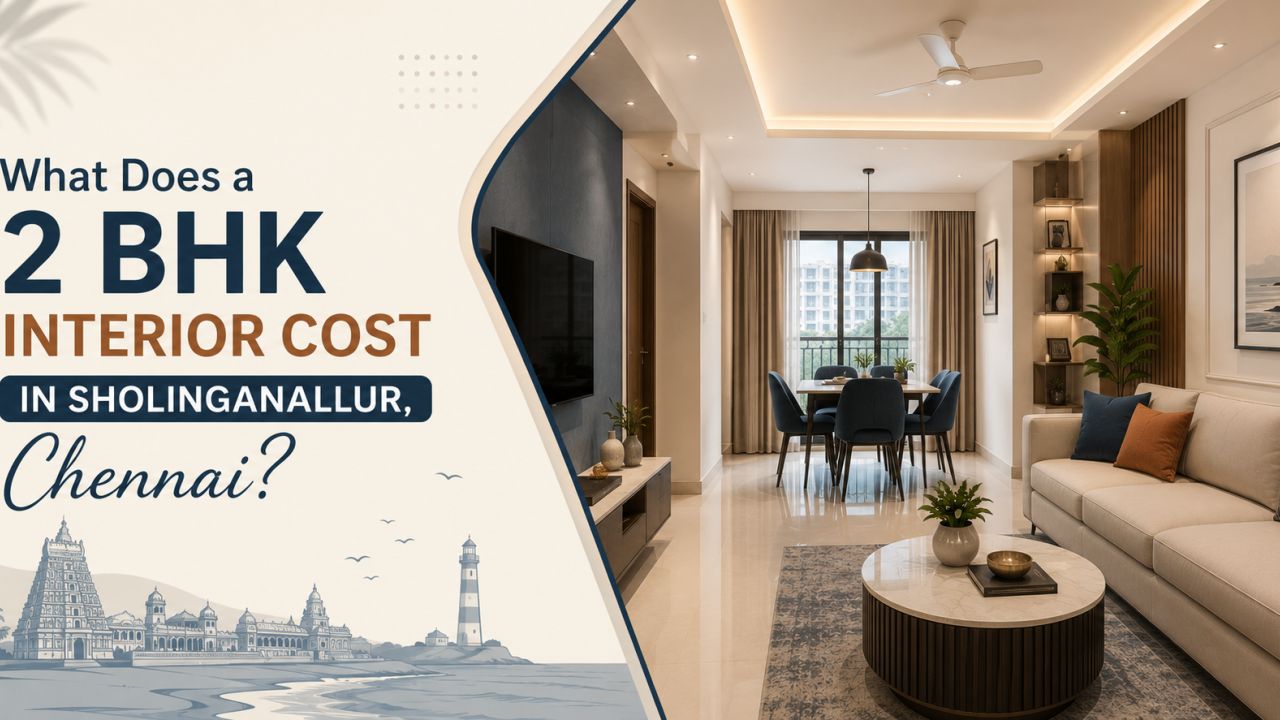 What Does a 2 BHK Interior Cost in Sholinganallur, Chennai?
