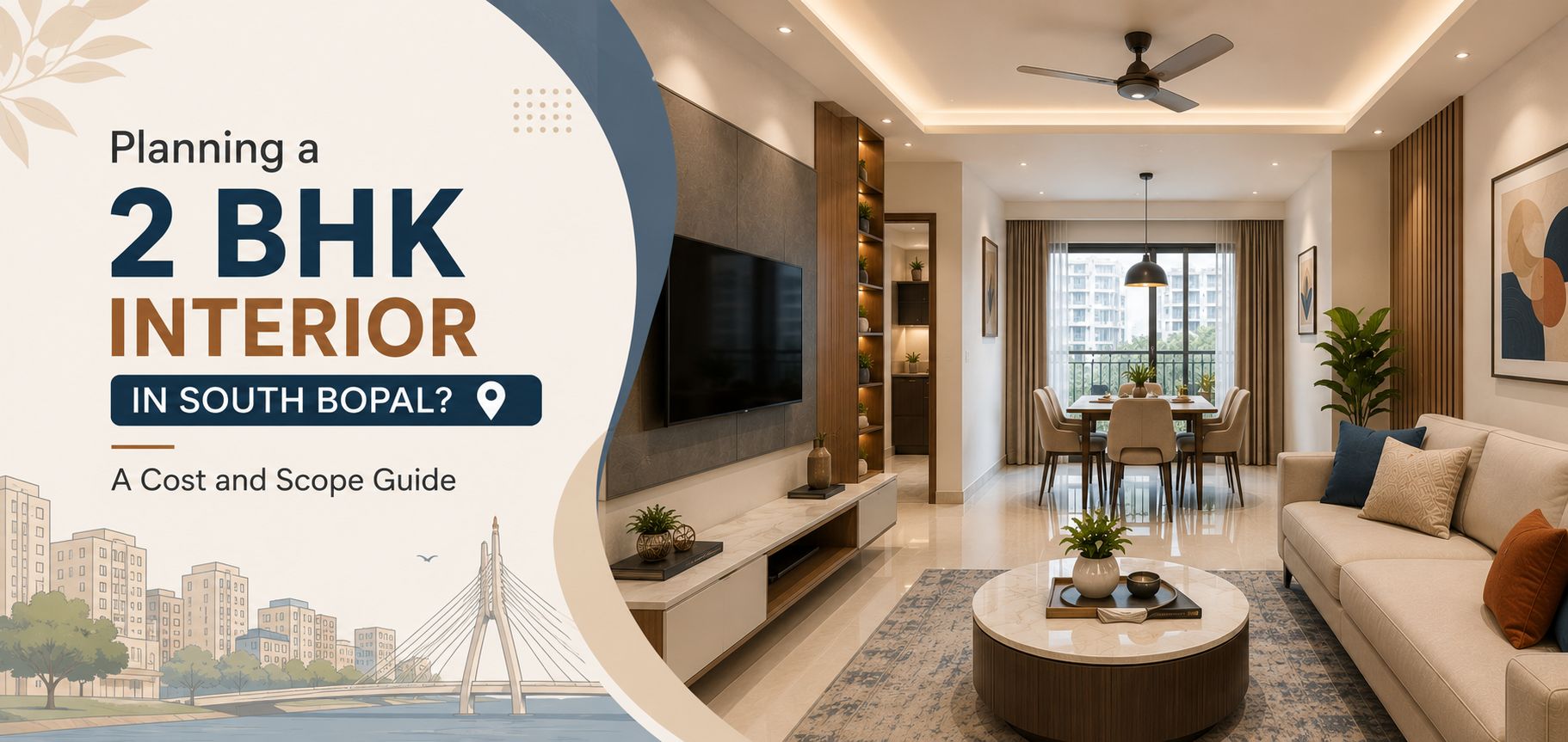 Planning a 2 BHK Interior in South Bopal? A Cost and Scope Guide
