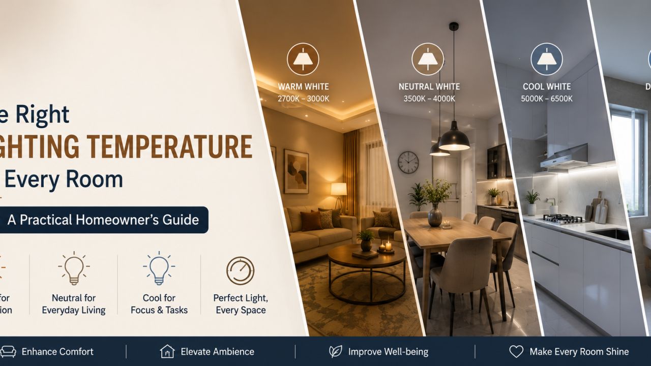 The Right Lighting Temperature for Every Room: A Practical Homeowner’s Guide