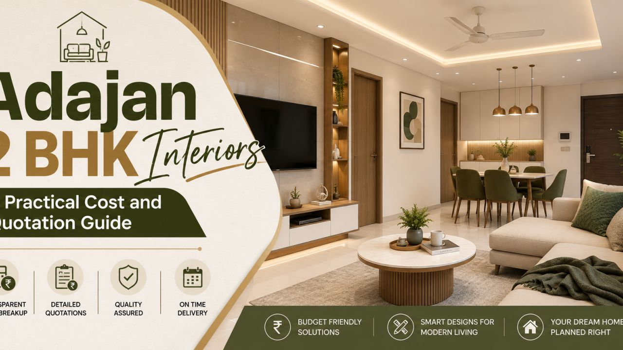Adajan 2 BHK Interiors: A Practical Cost and Quotation Guide