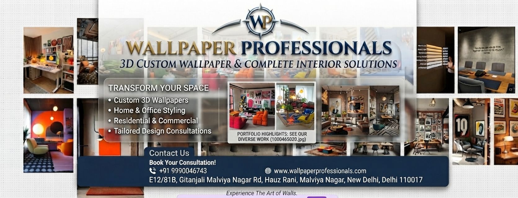 Wallpaper Professionals ​3D Custom Wallpaper & Complete Interior Solutions