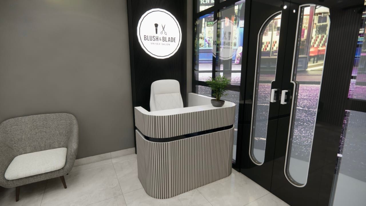 Minimalist Salon Interior Design