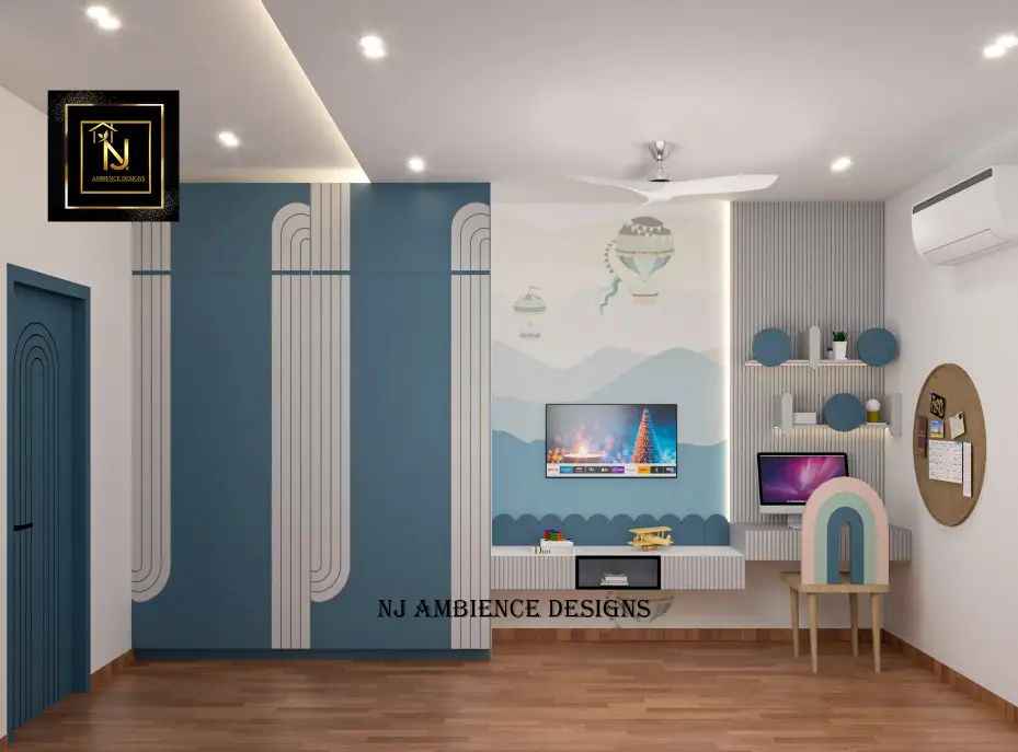 Modern Kids Bedroom Interior